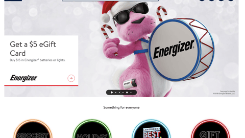 Walmart Energizer Carousel Ad